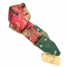 Holy Cow Copper And Red Custom Fabric Strap